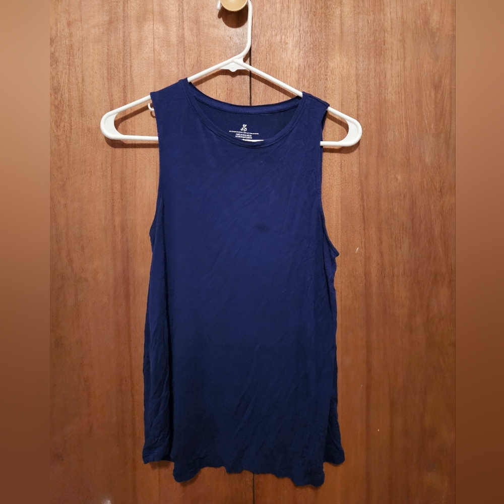 blue tank top women's small